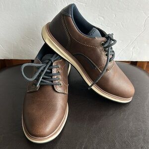 Mix No.6 dress shoes boys M Knox sneakers brown / blue lace up size 13🌞